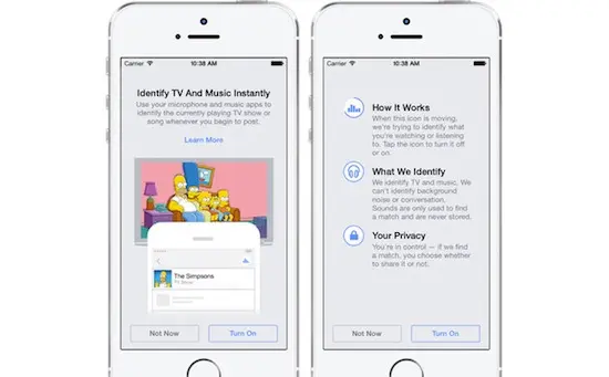 Avide de vos données, Facebook lance son Shazam