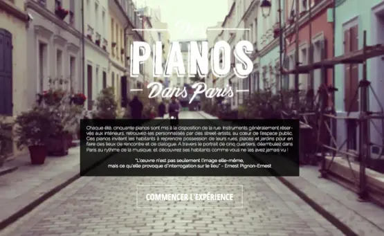 Docu : naviguez dans Paris de piano en piano