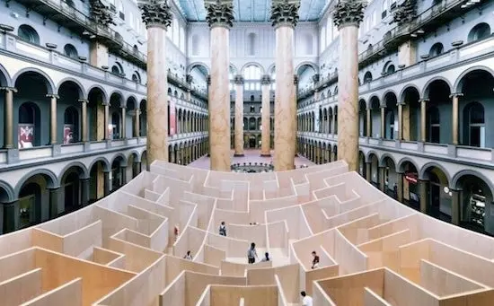 Un labyrinthe géant dans un musée de Washington