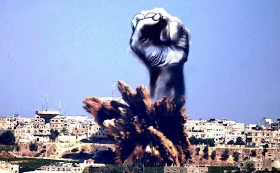 Des artistes palestiniens transforment la fumée de Gaza en œuvre d’art