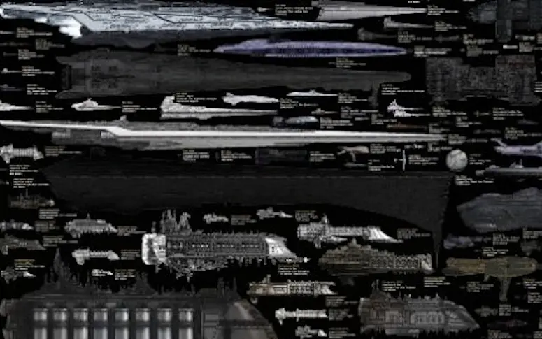 Infographie : la taille des vaisseaux spatiaux de la science-fiction