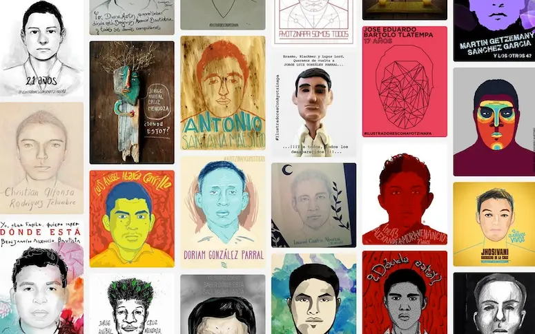 Des illustrateurs donnent un visage aux 43 étudiants disparus au Mexique