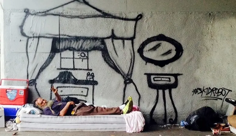 Depuis un an, un street-artist de Los Angeles peint les rêves des sans-abris
