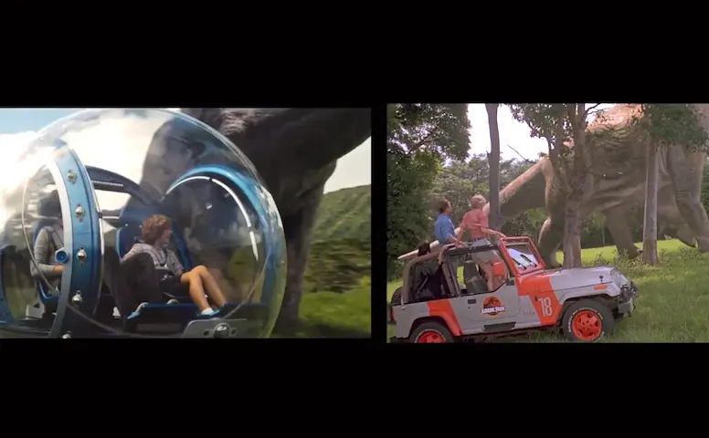 D’après cette vidéo comparative, Jurassic World a copié sur Jurassic Park