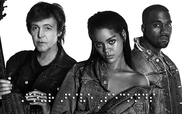 Rihanna, Paul McCartney et Kanye West réunis sur un morceau acoustique
