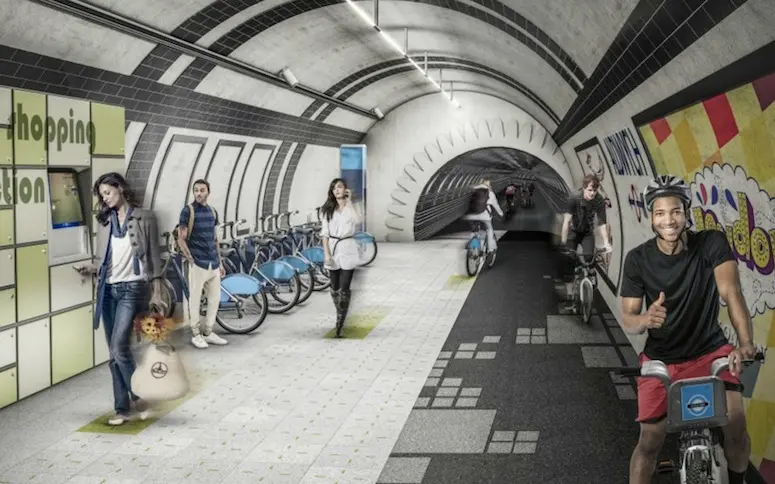 Les tunnels du métro londonien bientôt aménagés en pistes cyclables ?