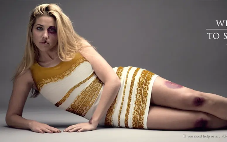 La robe qui a rendu fou Internet utilisée dans une campagne choc