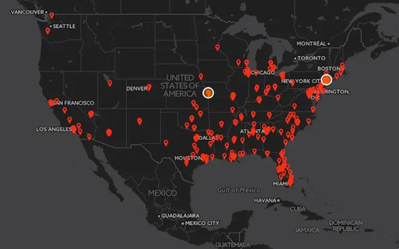 La violence policière américaine résumée en une carte