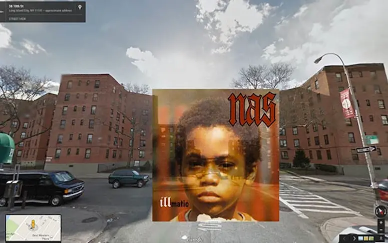En images : des pochettes d’albums hip-hop insérées dans Google Street View