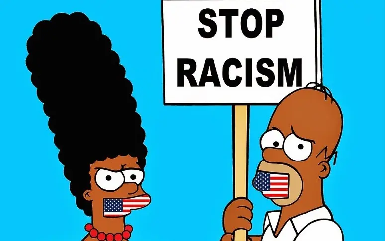 En images : des Simpson afro-américains pour dénoncer la violence policière