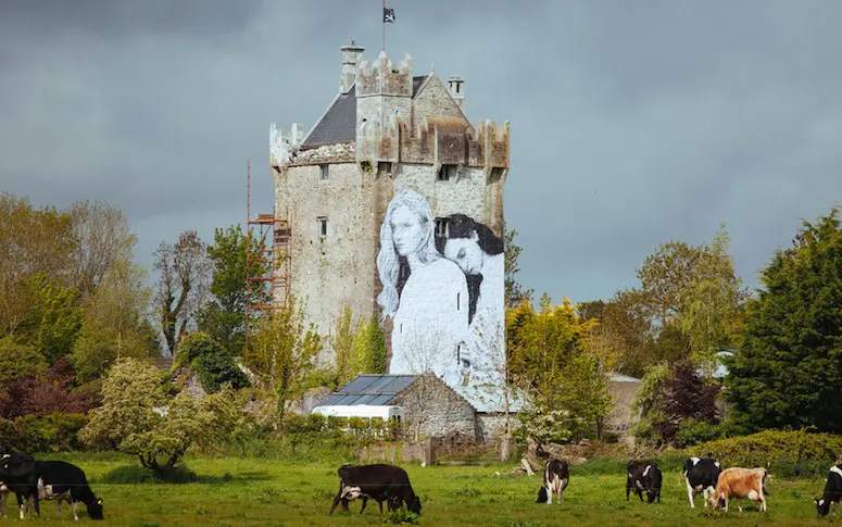 En Irlande, du street-art sur un château pour soutenir le mariage gay