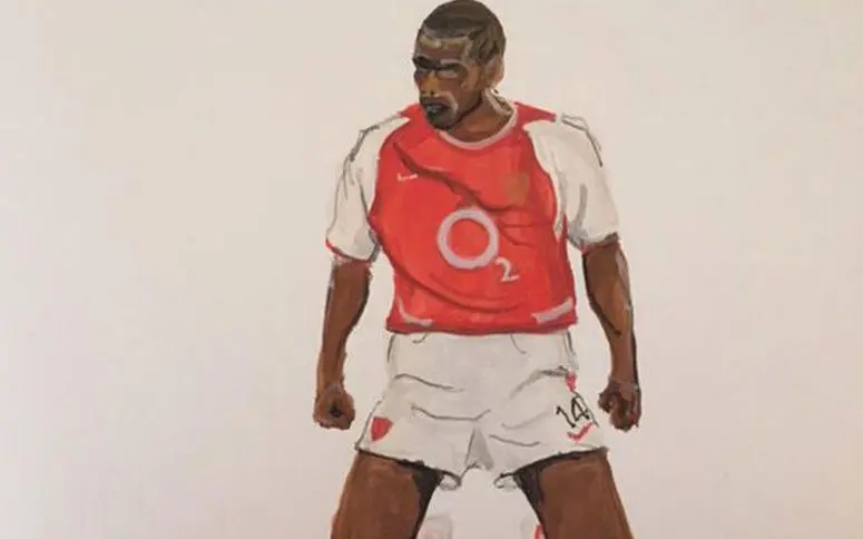 Paralysé, un fan rend hommage à Thierry Henry en dessin