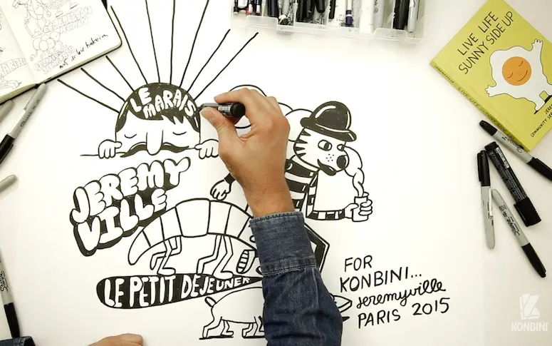 Vidéo : Paris vue par l’artiste Jeremyville en 3 dessins