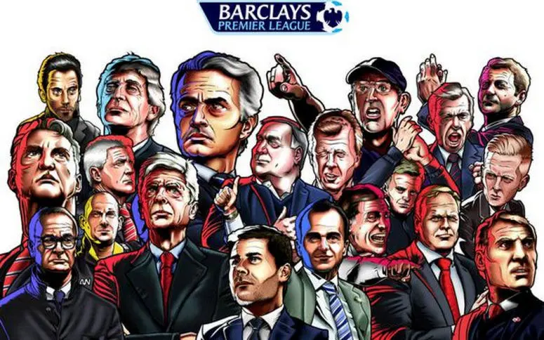 En images : les vingt coachs de Premier League dessinés par des illustrateurs norvégiens