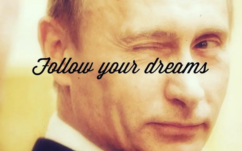 Des photos de Poutine détournées en posters de motivation