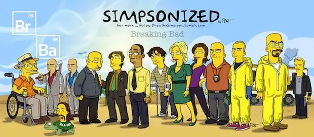 Les personnages de Breaking Bad “simpsonisés”