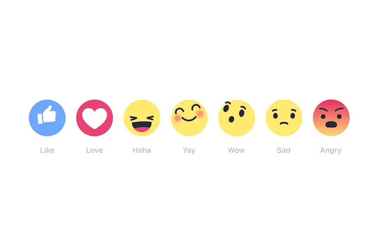 Vidéo : pour répondre au “J’aime pas”, Facebook lance six nouvelles réactions