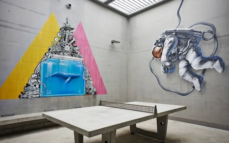 En images : 4661 mètres carrés de street-art dans une prison suisse