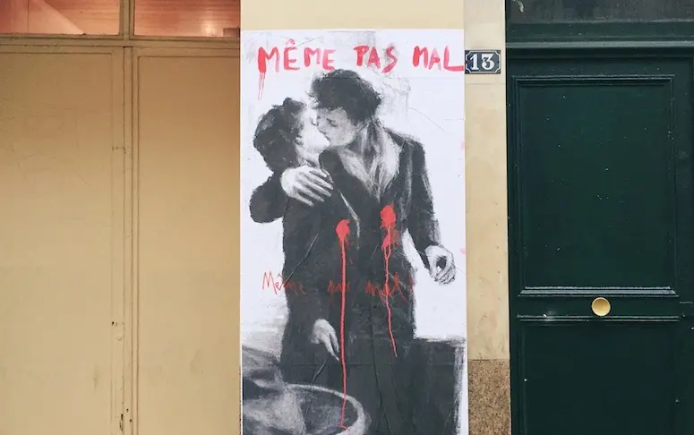 En images : après les attentats de Paris, du street-art pour panser les plaies