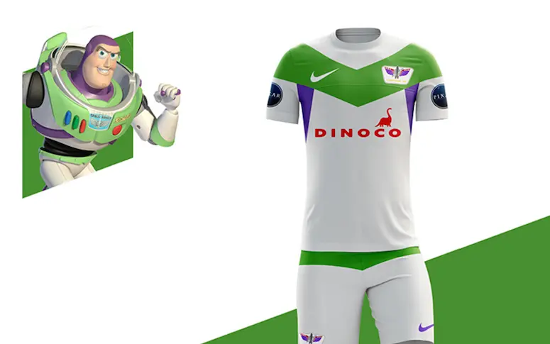 Des maillots de foot inspirés de l’univers Pixar