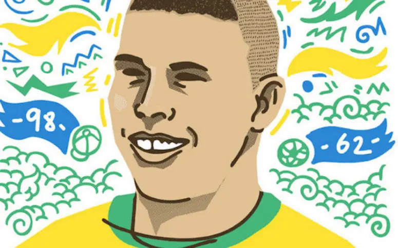 Un illustrateur anglais s’inspire du Brésil pour dessiner en couleurs les légendes du foot