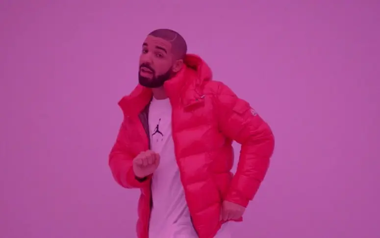 Un papier cadeau inspiré de Hotline Bling de Drake pour Noël