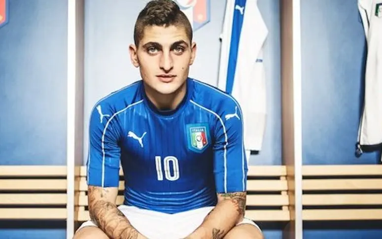 Verratti dévoile le nouveau maillot de l’Italie pour 2016