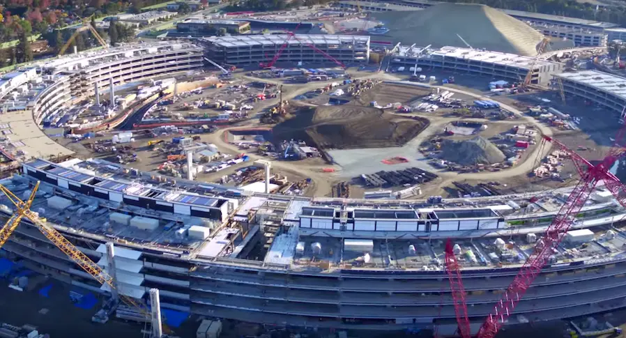 Vidéo : l’impressionnant nouveau siège d’Apple filmé par un drone