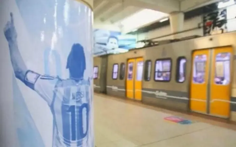 Une station de métro à l’effigie de Lionel Messi en Argentine