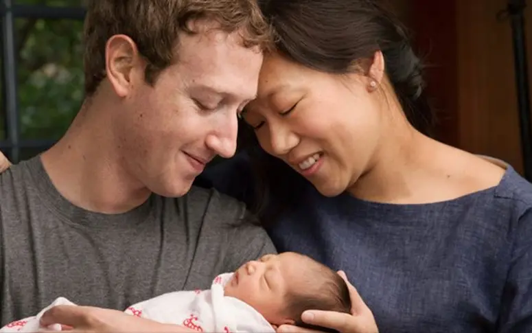 Mark Zuckerberg annonce la naissance de son enfant et le don de 99% de ses actions