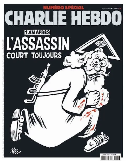 Charlie Hebdo : Dieu “l’assassin” en une de son numéro du 6 janvier