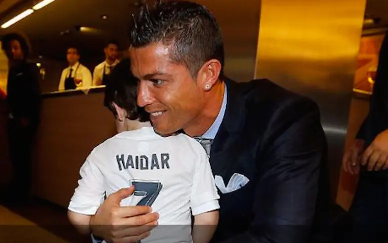 Cristiano Ronaldo a rencontré Haidar, un orphelin libanais fan du Real