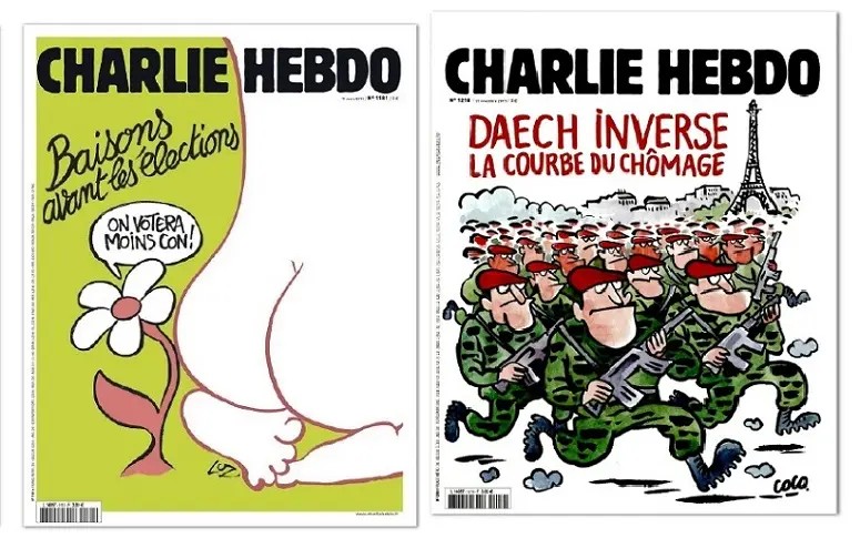 Terrorisme, FN, Grèce… Les “unes” de Charlie Hebdo depuis le 7 janvier 2015