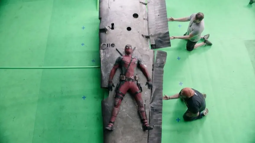 En images : Deadpool avant puis après les effets spéciaux