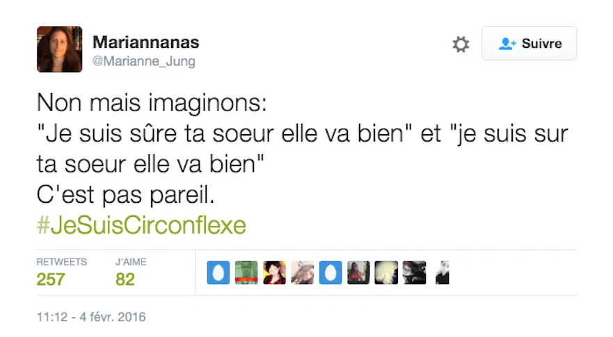 #JeSuisCirconflexe : le grand n’importe quoi des réseaux sociaux