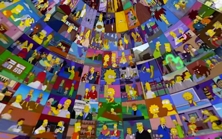 Vidéo : 500 épisodes des Simpson à regarder simultanément à 360°