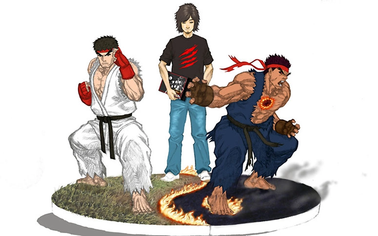 Ce gamer pro a désormais sa figurine aux côtés des héros de Street Fighter