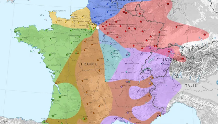 Une carte de France illustre l’influence des gares parisiennes