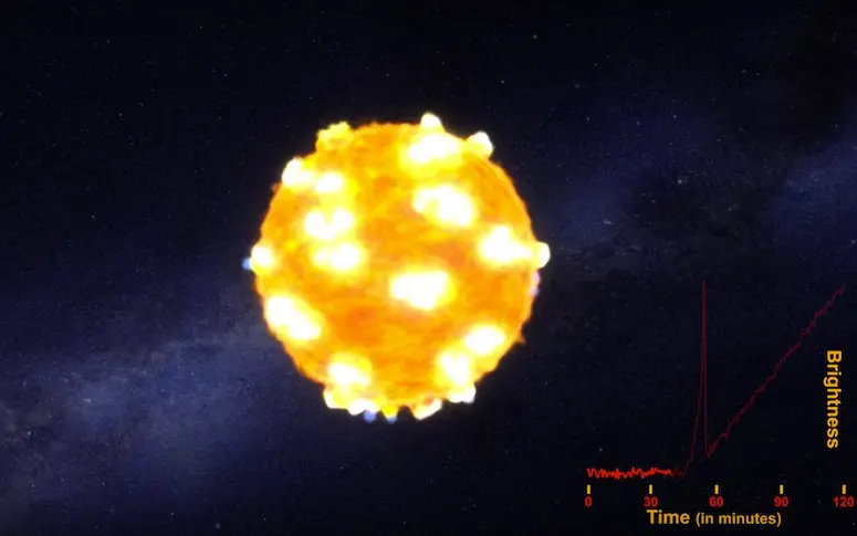 Vidéo : la déflagration d’une supernova captée pour la première fois