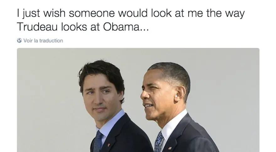 Quand Internet imagine une bromance entre Trudeau et Obama