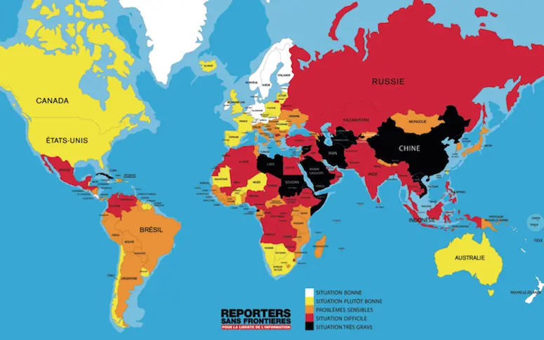 En 2015, la liberté de la presse a nettement reculé selon Reporters sans frontières