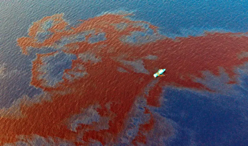 Une fuite de pétrole fait craindre une nouvelle marée noire dans le golfe du Mexique