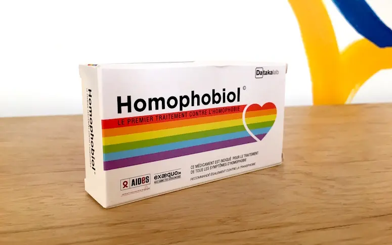 Homophobiol, le premier médicament contre l’homophobie, débarque en France