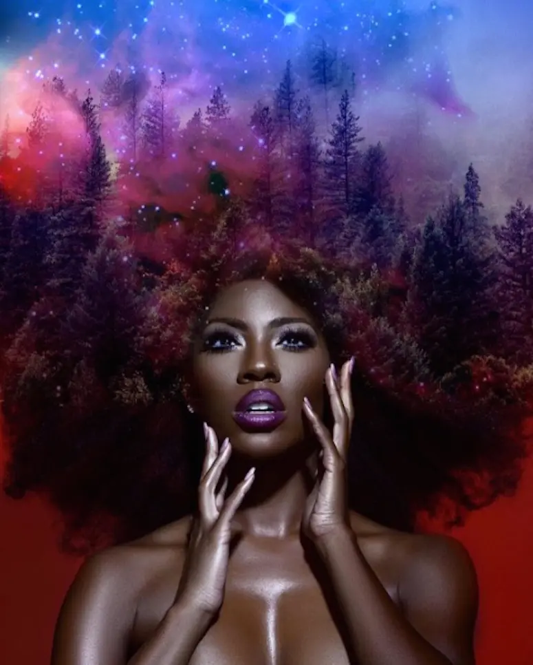 Cet artiste transforme les coupes afros en œuvres d’art cosmiques