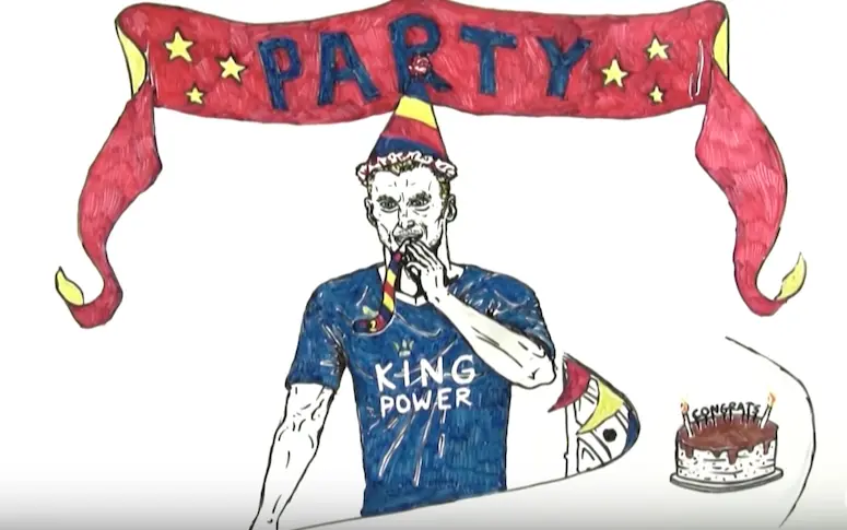 Vidéo : la belle histoire de Jamie Vardy retracée en dessins