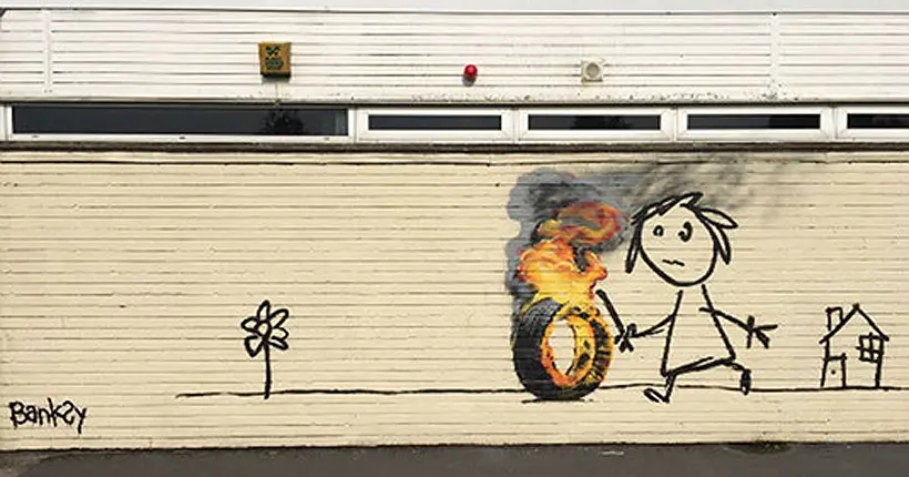 Banksy offre à des enfants une belle surprise sur les murs de leur école