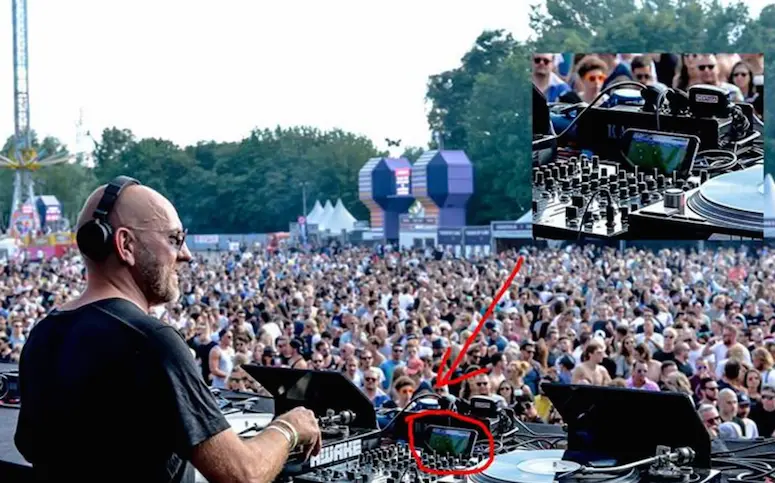 Pendant un festival, le DJ Sven Väth se fait choper en train de mater l’Euro pendant son set