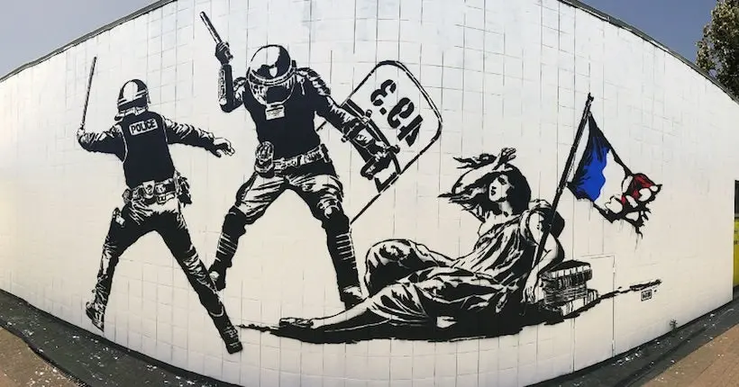 Grenoble : une œuvre de street-art jugée “anti-flics” sème la zizanie