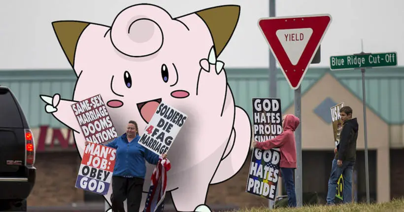 Des joueurs de Pokémon Go déclarent la guerre du love à une église anti-LGBT