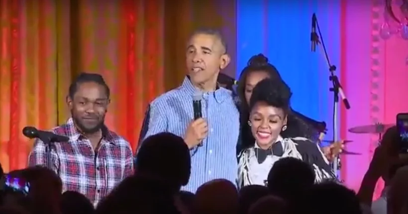 Vidéo : Kendrick Lamar et Janelle Monáe enflamment la Maison-Blanche pour Barack Obama
